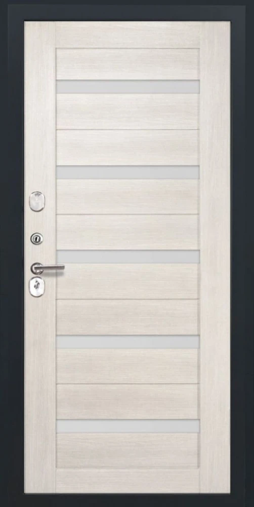 Входная дверь ДвериПРО Elfy СБ-1 (ст. белое, 16мм, беленый дуб) DPRO221063 внутренняя сторона