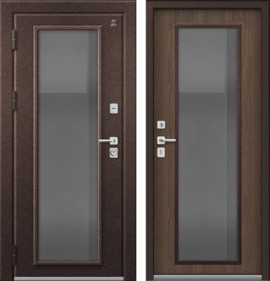 Дверь Термо-11 Шоколадный муар - Миндаль
